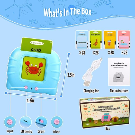 Joc interactiv cititor carduri in limba engleza Kitty Cards reader - HAM BEBE