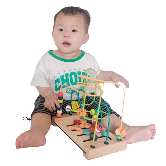 Labirint motricitate si joc 4 in linie labirint sortare culori si animale - HAM BEBE