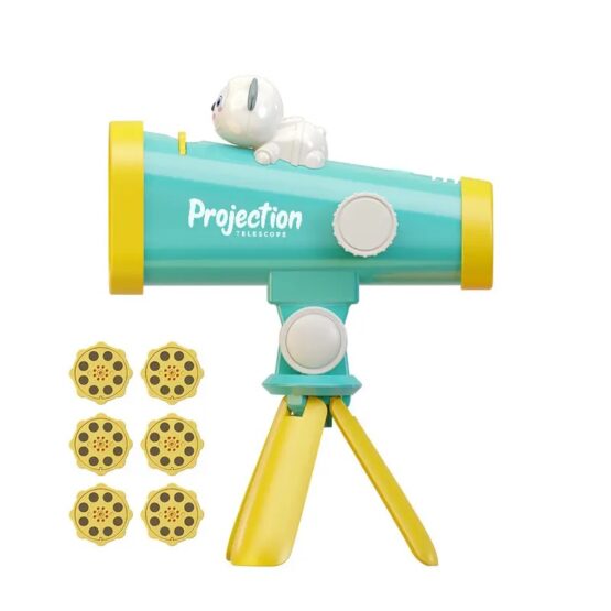 Telescop de jucarie cu proiectii cu diapozitive Projection telescope - Roz - HAM BEBE