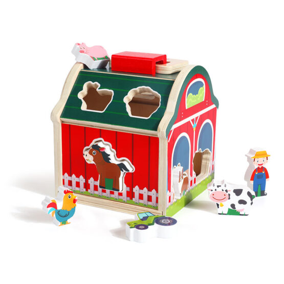Casuta de jucarie din lemn cu activitati Smart House MSN (copiază) - HAM BEBE