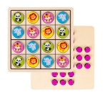 Joc X si 0 din lemn si Sudoku Animale 2 in 1 (copiază) - HAM BEBE