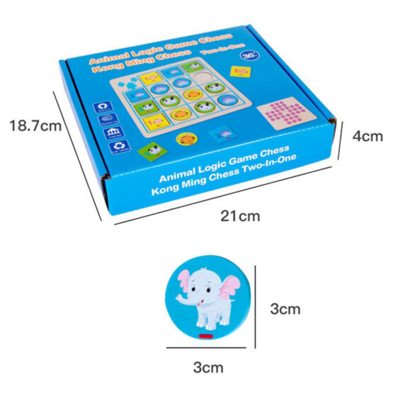 Joc X si 0 din lemn si Sudoku Animale 2 in 1 (copiază) - HAM BEBE