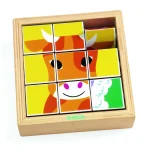 Joc educativ cuburi puzzle rotative Animoroll Djeco - HAM BEBE