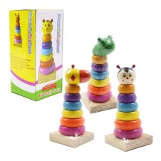 Piramida Turn de stivuire Rainbow cu animalut