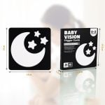 Set 20 carduri stimulare vizuala bebelusi 0 3 luni alb negru baby visual trigger card 2-Jucarii Senzoriale