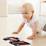 Set 20 carduri stimulare vizuala bebelusi 3 6 luni baby 2-Jucarii Senzoriale