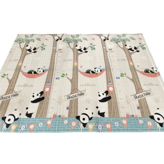 Covor mare de joaca din spuma foxy si panda 180x200 cm2-Salteluta activitati