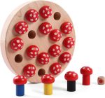 Joc de memorie memory chess mushroom radish 10-Jucarii din Lemn si Montessori