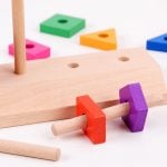 Joc potrivire forme si numaratoare matching puzzle game 5-Jucarii din Lemn si Montessori