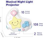 Lampa de veghe bebelusi luna cu steluta kids melod 3-Carusele muzicale