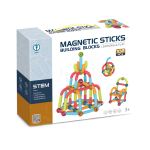 Set constructii magnetice magnetic sticks 76 piese cu animale stem 8 1-Cuburi constructie