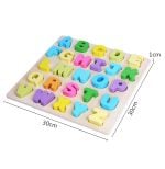 Puzzle lemn piese groase litere alphabet board 2-Jucarii Dexteritate