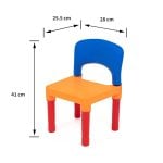Masuta lego cu scaunel 3 in 1 blocks desk reversibila 8-Cuburi constructie
