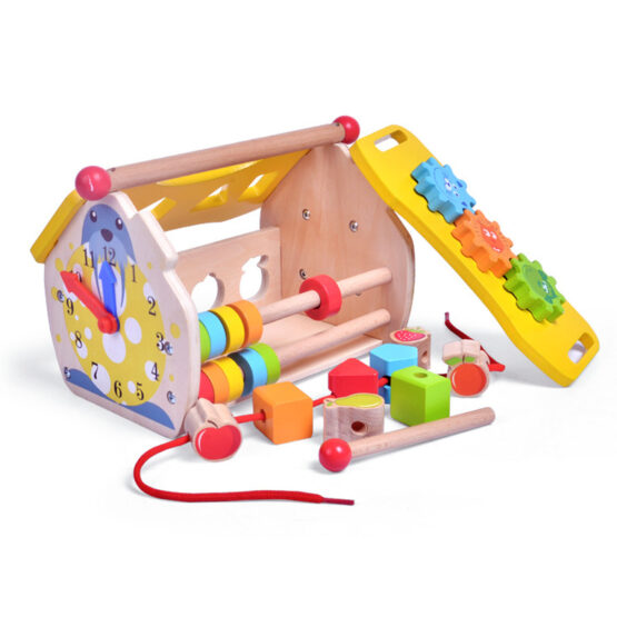 Casuta de jucarie din lemn multifunctionala acool 7-Jucarii din Lemn si Montessori