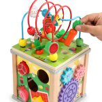 Centru activitati din lemn cumontessori 10 in 1 cu ciocanitoare 1-Centre activitati