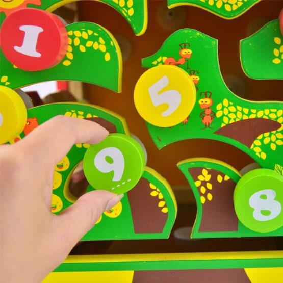 Cub 5 in 1 centru de activitati cu alfabetar forest beads 7-Centre activitati