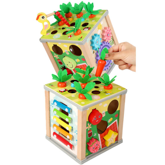 Cub educativ cu pescuit ciocanitoare 6 in 1 192-Centre activitati