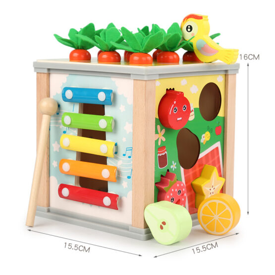 Cub educativ cu pescuit ciocanitoare 6 in 1 2-Centre activitati