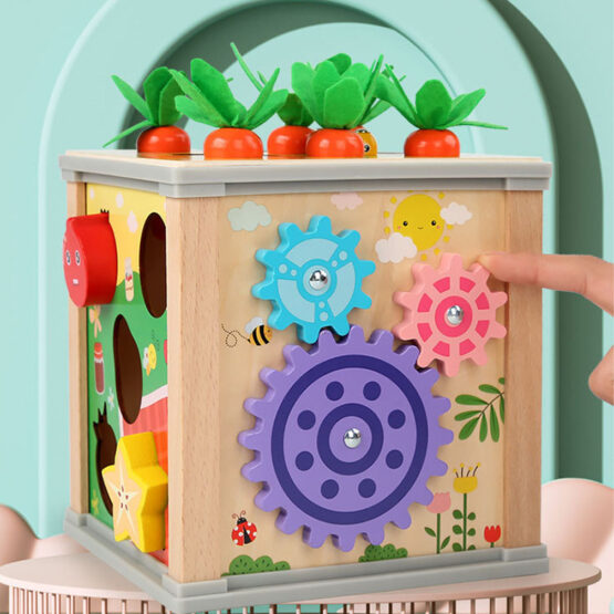 Cub educativ cu pescuit ciocanitoare 6 in 1 9-Centre activitati