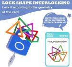Joc lacate si chei asociere forme si culori shape pairing locks7-Jucarii din Lemn si Montessori