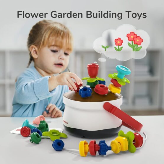 Joc stem constructii si dexteritate topbright gradina cu flori 2-Jucarii Interactive