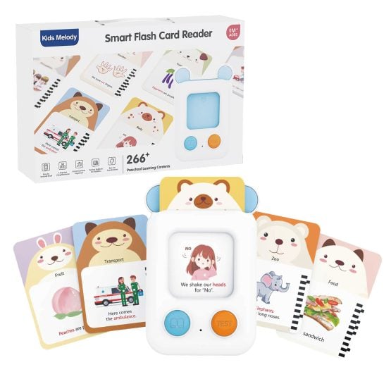 Joc cititor carduri Smart Flash Card Reader Kids Melody