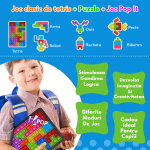 Joc tetris pop it building blocks educativ 3-Jucarii Dexteritate