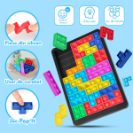 Joc tetris pop it building blocks educativ 8-Jucarii Dexteritate