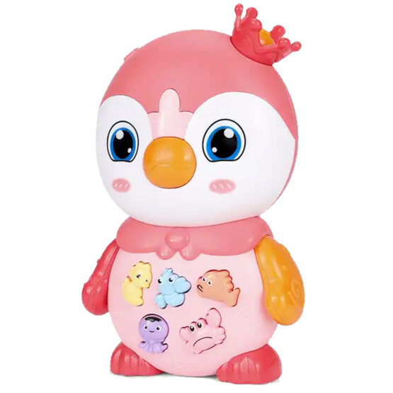Jucarie interactiva bebe cu lumini si sunete pinguinul regal 5-Animale de Jucarie