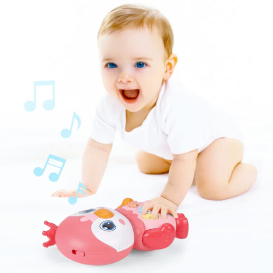 Jucarie interactiva bebe cu lumini si sunete pinguinul regal 6-Animale de Jucarie