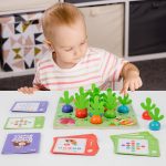 Provocarea memoriei joc de societate cu morcovi 3-Jucarii din Lemn si Montessori