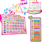 Tableta educativa cu doua fete cu alfabet si tabla de scris 2-Jucarii Interactive