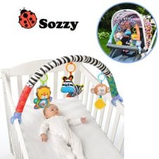 Arcada cu jucarii pentru bebe cu animale lion sozzy3-Jucarii Senzoriale