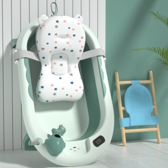 Cadita bebe cu suport si termometru cu 2 saltelute incluse Royal