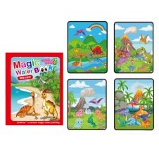 Carte de colorat cu apa magic book dinozauri-Pictura si desen