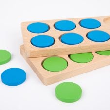 Joc educativ de numarat cu jetoane din lemn counting board 6-Jucarii din Lemn si Montessori