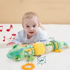 Jucarie muzicala bebelusi cu masuratoare copii Cameleonul Verde Sozzy