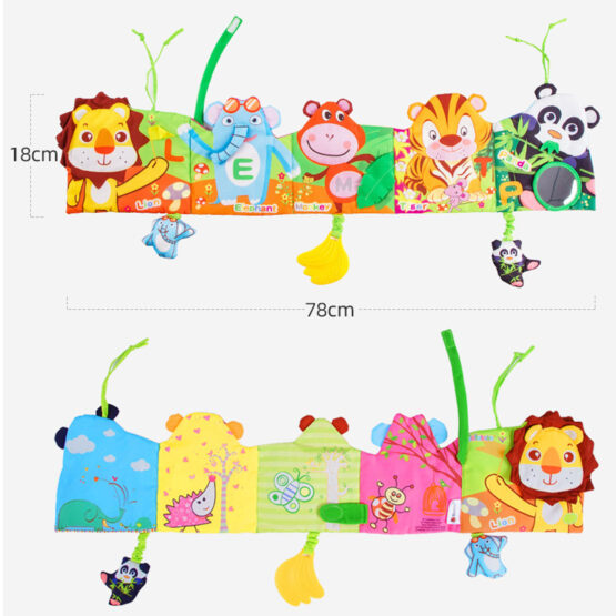 Protectie patut cu jucarii senzoriale bebe animale sozzy5-Jucarii Senzoriale