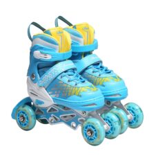 Set role reglabile copii cu accesorii si gentuta Banwei Bleu