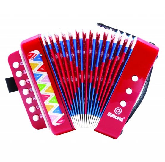instrument muzical acordeon rosu svoora11715
