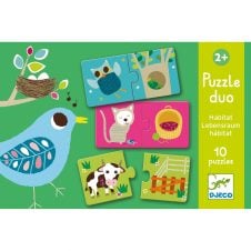 Puzzle duo djeco habitat1175-Jucarii educative bebe