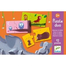 Puzzle duo djeco mama si puiul1181-Jucarii educative bebe
