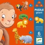 Puzzle gigant djeco animale salbatice2055 1-Jucarii educative bebe