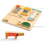 Puzzle lemn animale de companie3646 1-Jucarii educative bebe