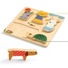 Puzzle lemn animale de companie3646-Jucarii educative bebe