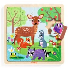 Puzzle lemn forest djeco6193-Jucarii educative bebe
