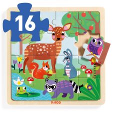 Puzzle lemn forest djeco6470-Jucarii educative bebe
