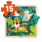 Puzzle lemn jungla djeco4487 1-Puzzle Copii