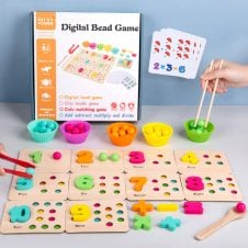 Joc Montessori Indemanare cifre si bilute Digital Bead Game 11