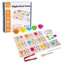 Joc Montessori Indemanare cifre si bilute Digital Bead Game 9